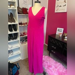 Hot pink jumpsuit
